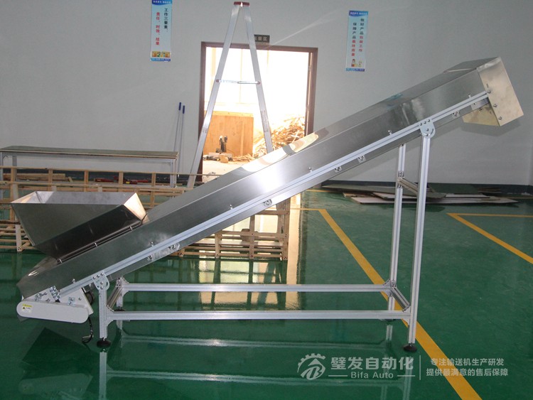 帶不銹鋼護罩裙邊擋板輸送機 帶不銹鋼護罩裙邊擋板輸送機