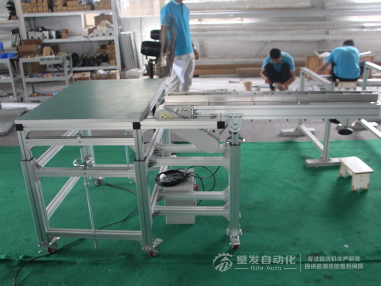 銜接工作桌小型非標皮帶輸送機 銜接工作桌小型非標皮帶輸送機